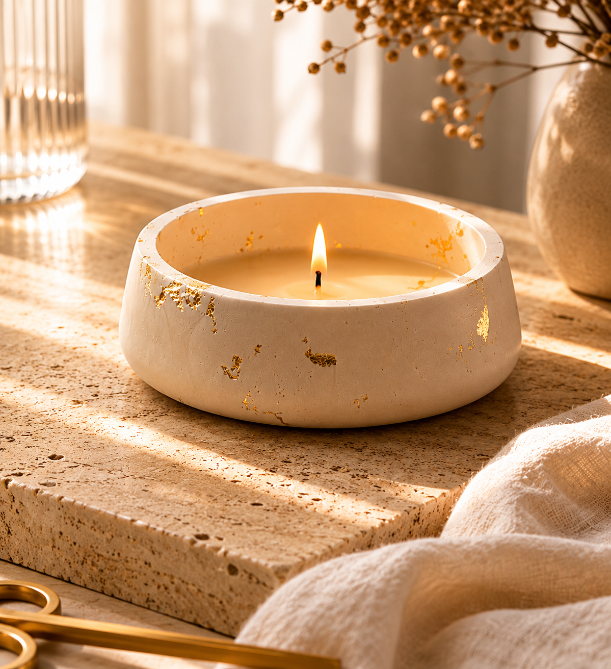 Gilded Sculpted Bowl