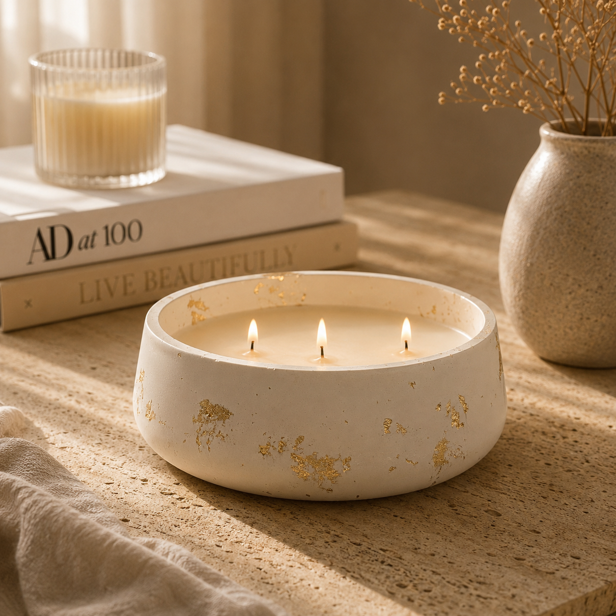 Gilded Centerpiece Vessel