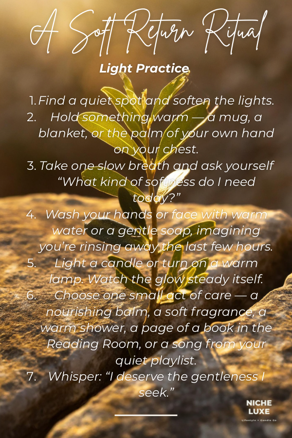 A Soft Return Ritual | Light Practice Card