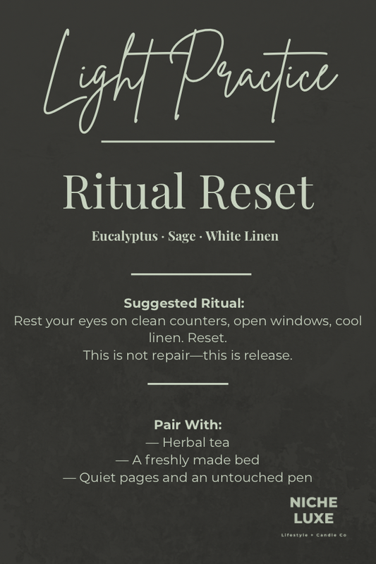 Ritual Reset — Light Practice Ritual Card