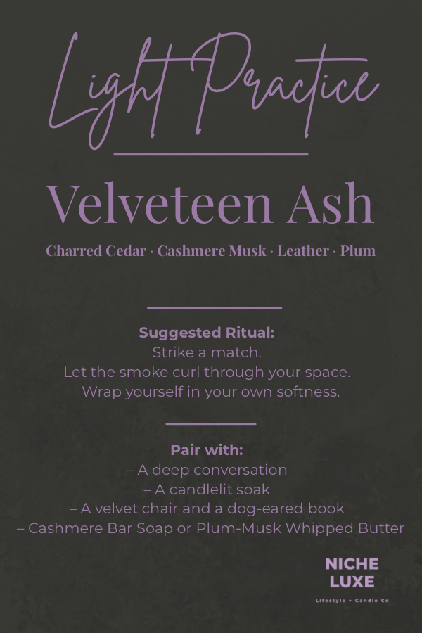 Velveteen Ash — Light Practice Ritual Card