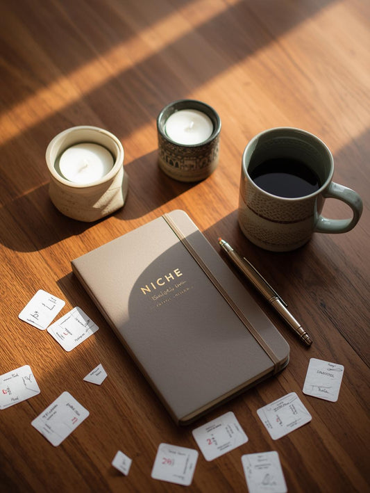 The Niche Luxe Ritual Set | Luxury Candle + Journal Ritual Bundle