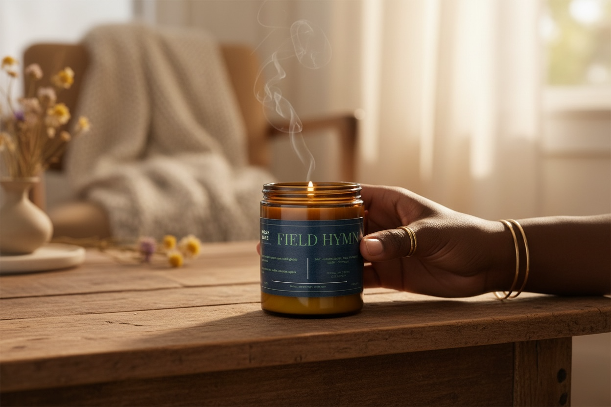 Signature Scented Candle | 8 oz Amber jar