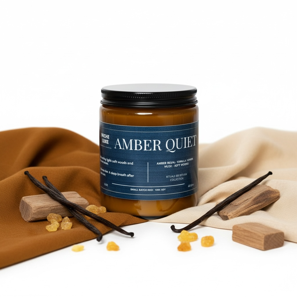 Signature Scented Candle | 8 oz Amber jar