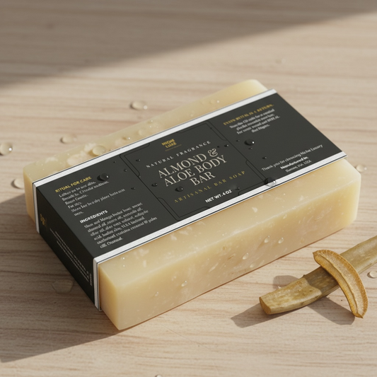 Almond & Aloe Body Bar | 4.5 oz | Cold Process Soap